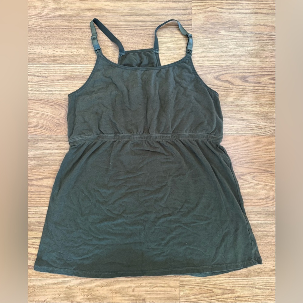 Amazon Women's Nursing Tank Tops - Black, Gray, and Green - 3 Pack - Picture 4 of 9